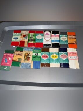 Vintage Assorted Sewing Bias Tape Pack Lot  of 16 Penimad Wrights Trimtex Penney
